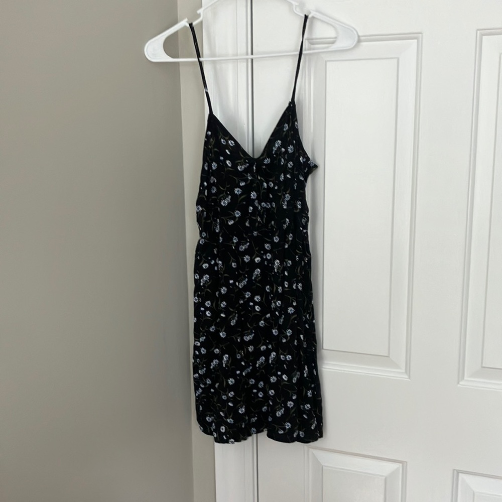 Divided Mini Floral Dress
